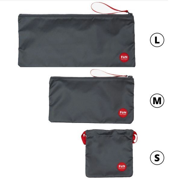 Сумка для секс-іграшок Fun Factory TOYBAG, S, сіра, кисет, 14x14 см SX1009 фото ЦЕ МІЖ НАМИ
