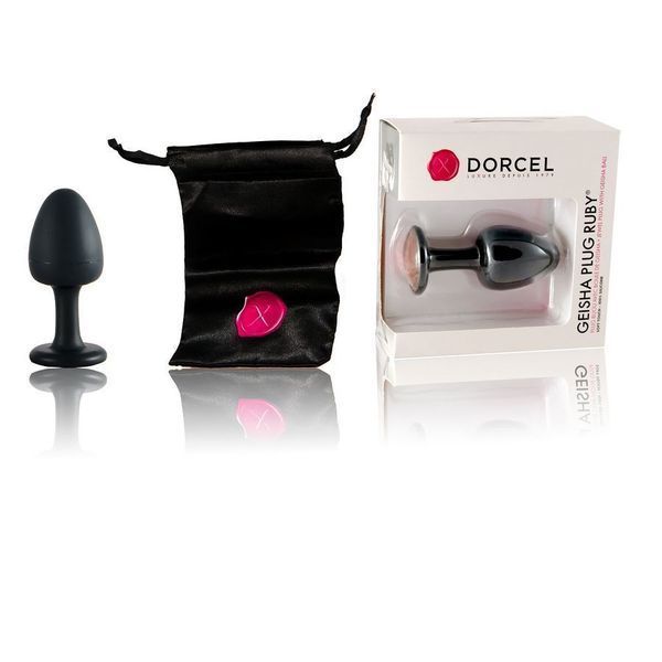 Анальна пробка Dorcel Geisha Plug Ruby M з кулькою всередині MD1236 фото ЦЕ МІЖ НАМИ