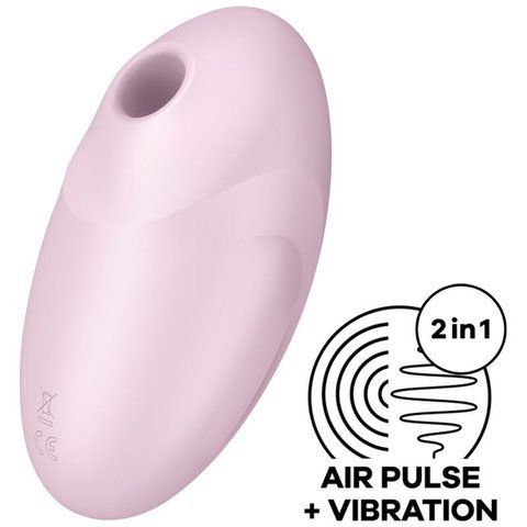 Вакуумний стимулятор з вібрацією Satisfyer Vulva Lover 3 Pink SO7782 фото ЦЕ МІЖ НАМИ