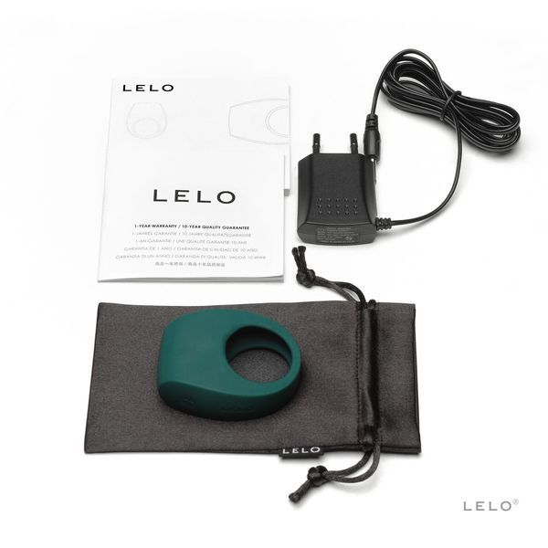 Ерекційне кільце з вібрацією LELO Tor 2 Green SO8120 фото ЦЕ МІЖ НАМИ