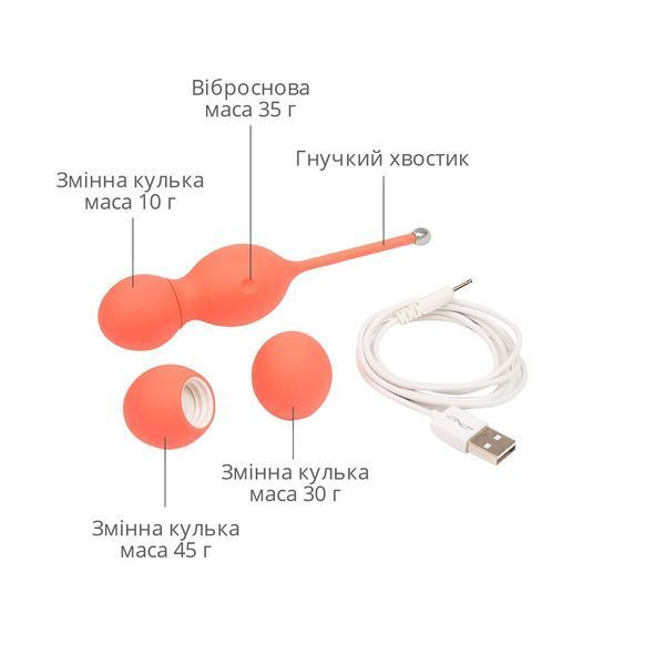 Смарт вагінальні кульки з вібрацією We-Vibe Bloom SO6922 фото ЦЕ МІЖ НАМИ