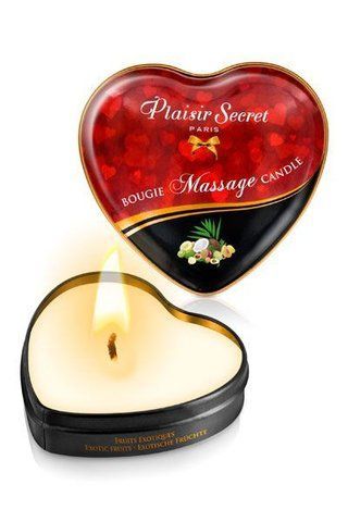 Масажна свічка-серце Plaisirs Secrets Exotic Fruits (35 мл) SO1870 фото ЦЕ МІЖ НАМИ