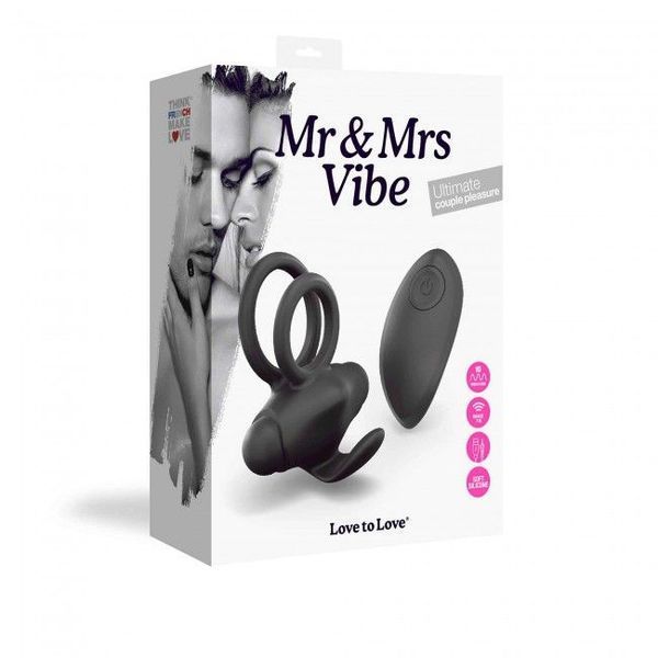 Ерекційне віброкільце Love To Love Mr & Mrs VIBE з пультом керування SO3822 фото ЦЕ МІЖ НАМИ