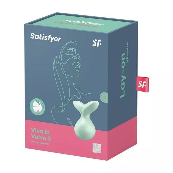 Мінівібромасажер Satisfyer Viva la Vulva 3 Mint SO7786 фото ЦЕ МІЖ НАМИ