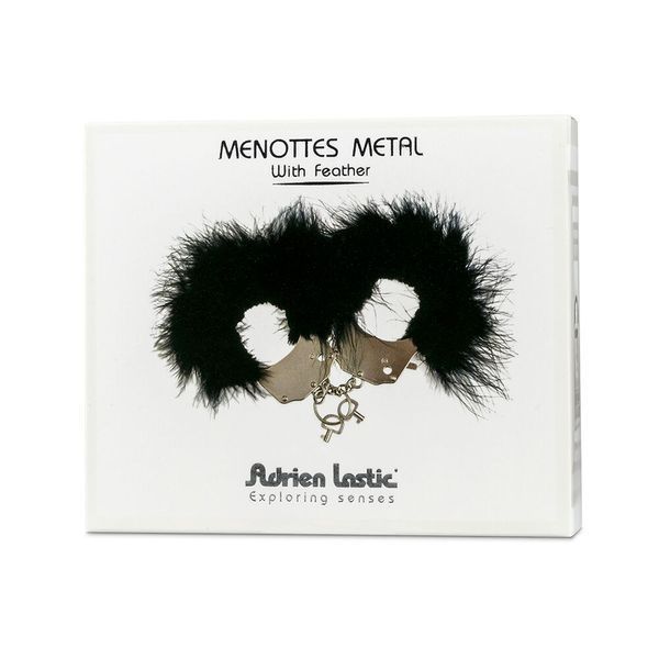 Наручники металеві Adrien Lastic Handcuffs Black AD30329 фото ЦЕ МІЖ НАМИ