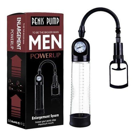 Вакуумна помпа Men Powerup зі стрілковим манометром і ручним насосом SO8704 фото ЦЕ МІЖ НАМИ