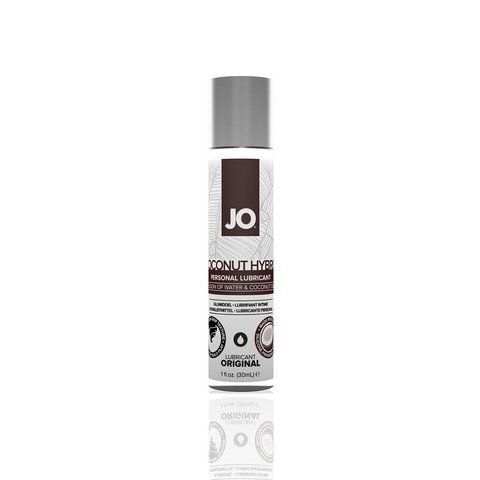 Змазка-крем з кокосовою олією JO Coconut Hybrid ORIGINAL (30 мл) SO1484 фото ЦЕ МІЖ НАМИ