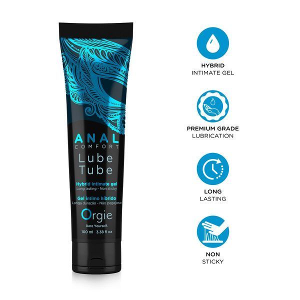 Анальна змазка Orgie Lube Tube Anal Comfort, 100 мл, водна основа, імітація силікону SX1509 фото ЦЕ МІЖ НАМИ