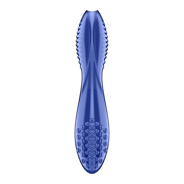 Двосторонній скляний фалоімітатор Satisfyer Dazzling Crystal 2 Blue SX3551 фото ЦЕ МІЖ НАМИ