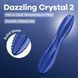 Двосторонній скляний фалоімітатор Satisfyer Dazzling Crystal 2 Blue SX3551 фото сексшопу ЦЕ МІЖ НАМИ 6