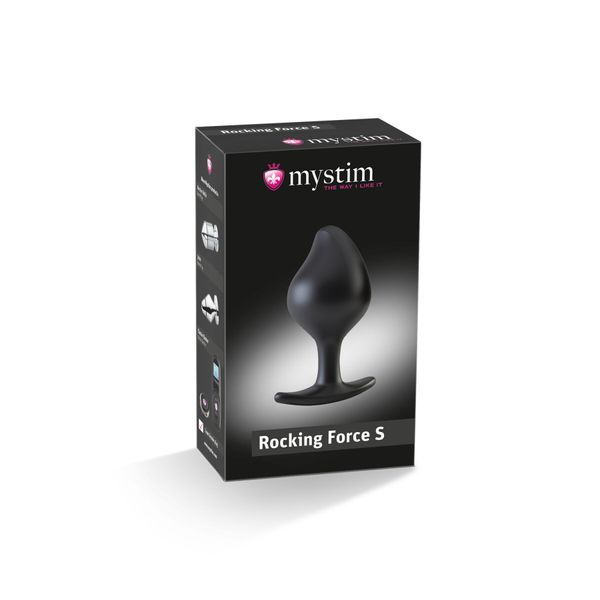 Силіконова анальна пробка Mystim Rocking Force S для електростимулятора, діаметр 3,7 см SO2963 фото ЦЕ МІЖ НАМИ