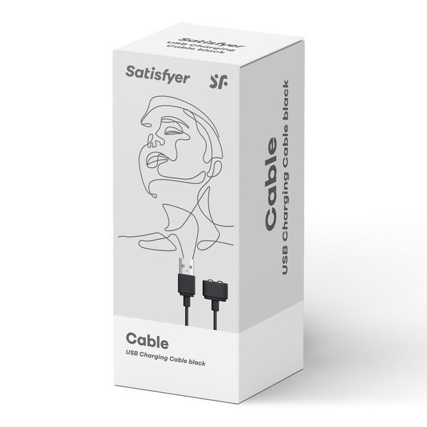 Зарядка (запасний кабель) для іграшок Satisfyer USB charging cable Black SO7792 фото ЦЕ МІЖ НАМИ