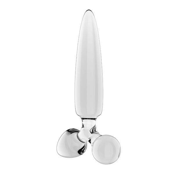 Тристоронній скляний фалоімітатор Satisfyer Triple Crystal 1 Transparent SX3552 фото ЦЕ МІЖ НАМИ